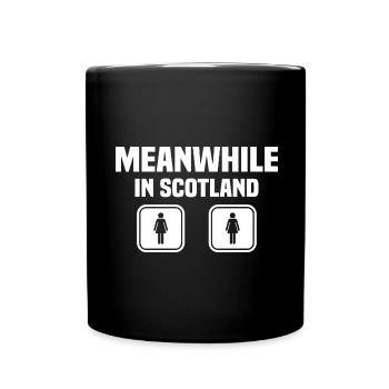 Kilt Männer Spruch Schottenrock - Tasse einfarbig - Schwarz - Vorne