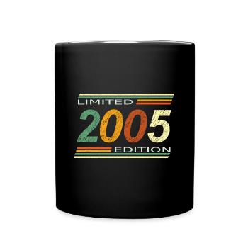 Geburtstag Birthday 2005 Limited Edition - Tasse einfarbig - Schwarz - Vorne