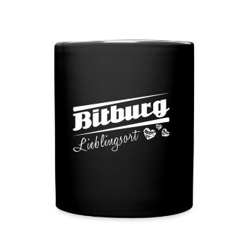 Bitburg - Lieblingsort mit Stadtnamen - Tasse einfarbig - Schwarz - Vorne