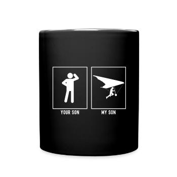 Ton fils - Mon fils - Course à voile - Mug uni - noir - Devant