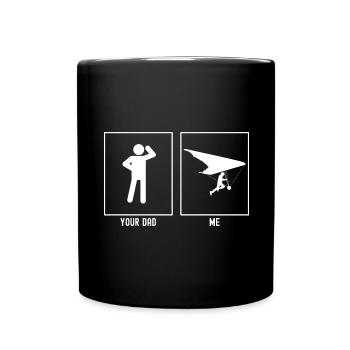 Ton Père - Moi - Glisser vers la droite - Mug uni - noir - Devant