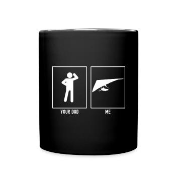 Your Father - Me - Gliding - Links - Full Colour Mug - black - Front