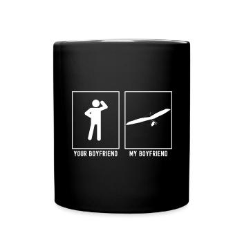 Your Friend - My Friend - Gliding Man - Full Colour Mug - black - Front