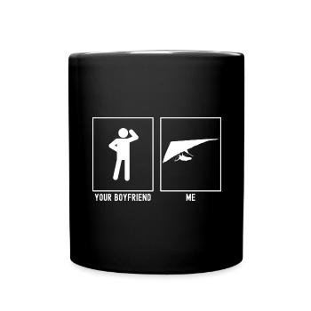 Votre ami - Moi - Sky planant direction de vol à gauche - Mug uni - noir - Devant