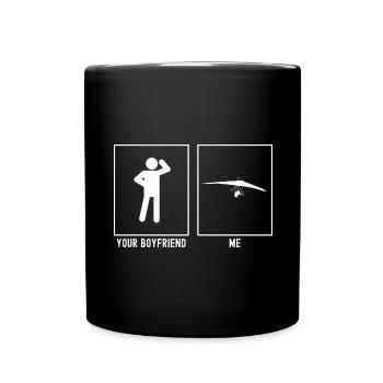 Ton ami - Moi - Ciel planant avec blickrich - Mug uni - noir - Devant