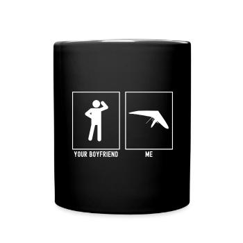 Dein Freund - Ich - Himmelsgleißen Design - Tasse einfarbig - Schwarz - Vorne