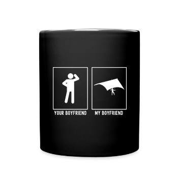 Dein Freund - Mein Freund - Himmelsgleiten - Tasse einfarbig - Schwarz - Vorne