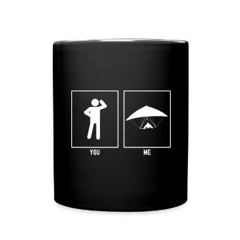 You - Me - Gliding Front View - Full Colour Mug - black - Front