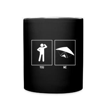 You - Me - Gliding Front View - Full Colour Mug - black - Front