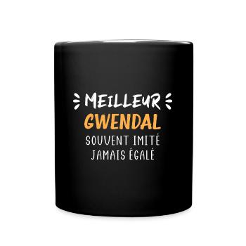 Souvent imité jamais égalé meilleur Gwendal - Mug uni - noir - Devant