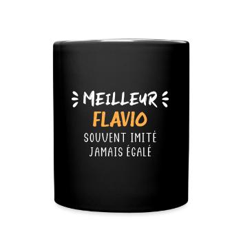 Souvent imité jamais égalé meilleur flavio - Mug uni - noir - Devant