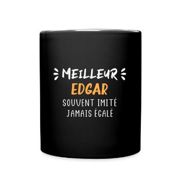 Souvent imité jamais égalé meilleur EDGAR - Mug uni - noir - Devant
