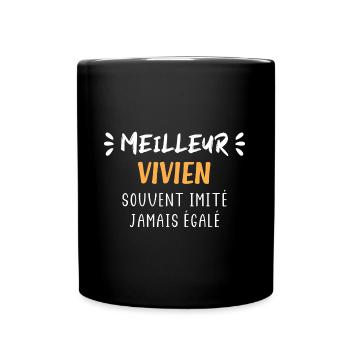Souvent imité meilleur VIVIEN - Mug uni - noir - Devant