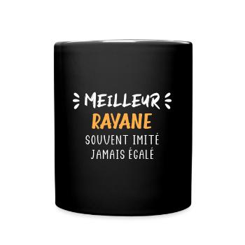 Souvent imité jamais égalé meilleur RAYANE - Mug uni - noir - Devant