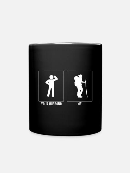 Your husband - I - Wandering woman - Full Colour Mug - black