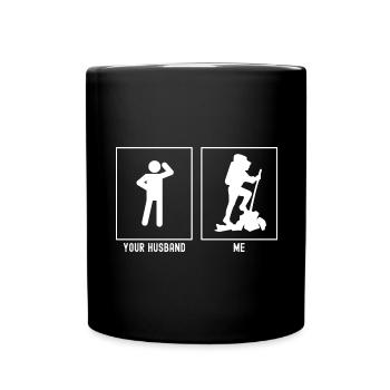 Votre mari - I - Randonnée sur les sommets des montagnes - Mug uni - noir - Devant