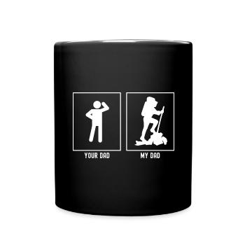 Ton Père - Mon Père - Randonnée sur les sommets des montagnes - Mug uni - noir - Devant