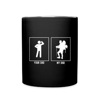 Ton père - Mon père - Homme errant posant - Mug uni - noir - Devant