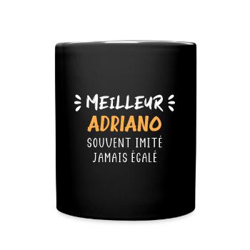 Souvent imité jamais égalé meilleur ADRIANO - Mug uni - noir - Devant