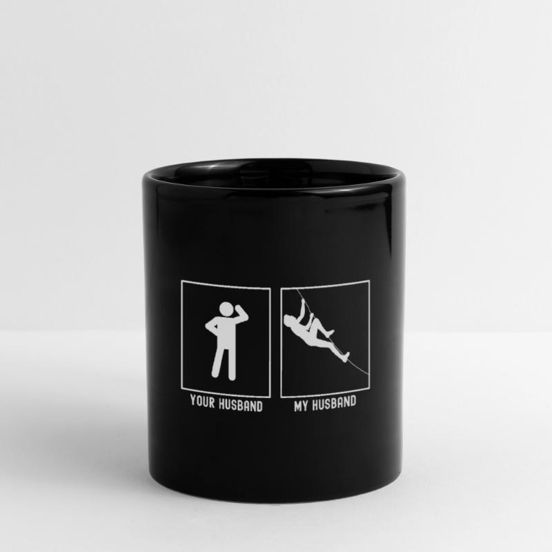 Ihr Ehemann - Mein Ehemann - Klettern Diagonal Tasse einfarbig