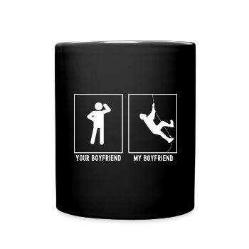 Votre ami - Mon ami - Escalade en rappel - Mug uni - noir - Devant