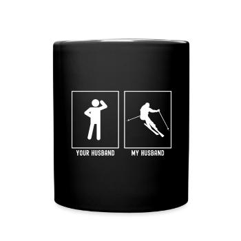 Your Husband - My Husband - Professional Skifa - Full Colour Mug - black - Front