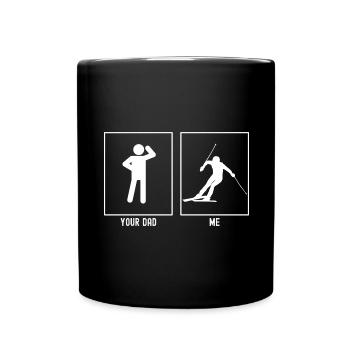 Your father - me - Ski racing - Full Colour Mug - black - Front