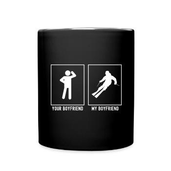 Votre ami - Mon ami - Professionnel du ski - Mug uni - noir - Devant