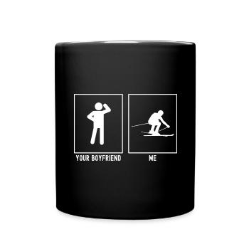 Votre ami - moi - Ski rapide - Mug uni - noir - Devant