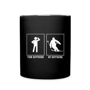 Votre ami - Mon ami - Ski sportif de compétition - Mug uni - noir - Devant