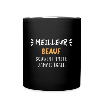 Meilleur beauf souvent imité jamais égalé - Mug uni - noir - Devant