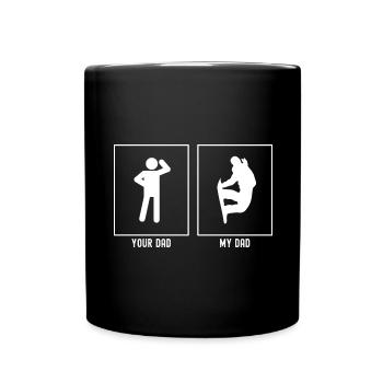 Ton père - Mon père - Trick de snowboard - Mug uni - noir - Devant