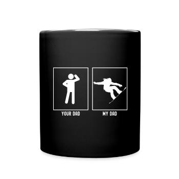 Ton père - Mon père - Snowboarding Jump Trick - Mug uni - noir - Devant