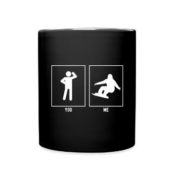Vous - Moi - Snowboard - Mug uni - noir - Devant
