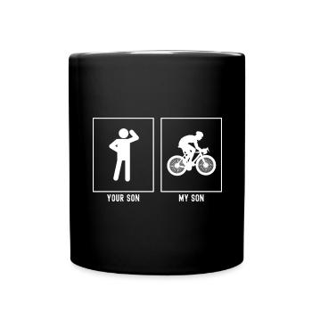 Your son - My son - cycling competitions - Full Colour Mug - black - Front