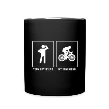 Dein Freund - Mein Freund - Profi-Radfahren - Tasse einfarbig - Schwarz - Vorne