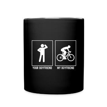 Your friend - My friend - Cycling - Full Colour Mug - black - Front