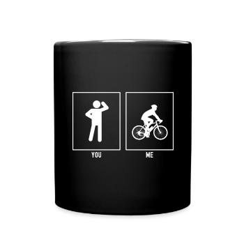 Vous - Moi - Tour à Vélo - Mug uni - noir - Devant