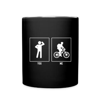 Vous - I - Vélo calme - Mug uni - noir - Devant