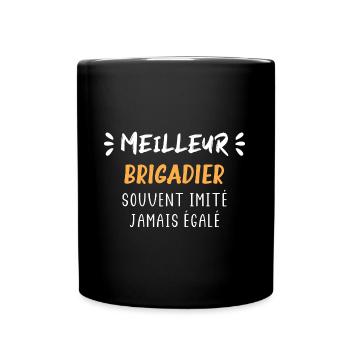 Meilleur brigadier souvent imité jamais égalé - Mug uni - noir - Devant
