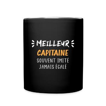 Meilleur capitaine souvent imité jamais égalé - Mug uni - noir - Devant