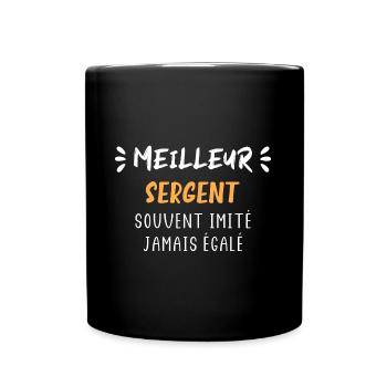 Meilleur sergent souvent imité jamais égalé - Mug uni - noir - Devant
