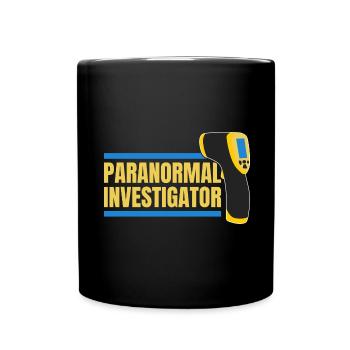 Geisterjagd Paranormal Investigator - Tasse einfarbig - Schwarz - Vorne