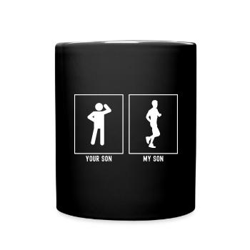 Votre fils - Mon fils - Course tranquille - Mug uni - noir - Devant