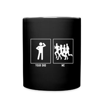 Your Father - Me - Group Run - Full Colour Mug - black - Front