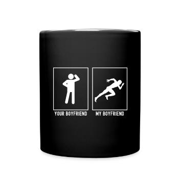 Your Friend - My Friend - Start of Running - Full Colour Mug - black - Front