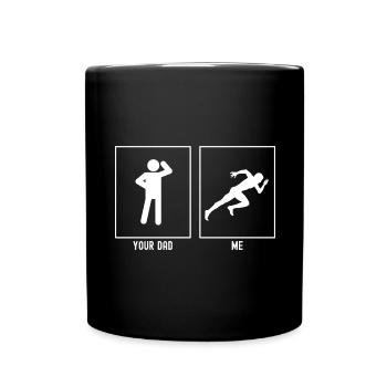 Ton père - moi - course extrême - Mug uni - noir - Devant