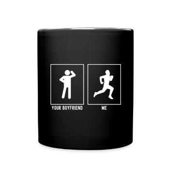 Votre ami - Moi - Running Jog - Mug uni - noir - Devant