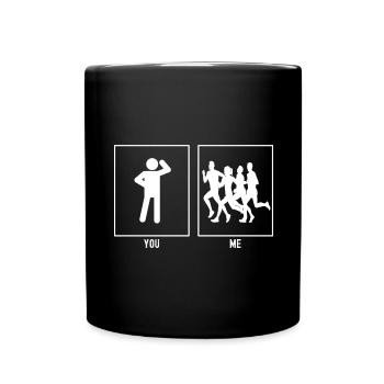 Vous - Moi - Courir Marathon - Mug uni - noir - Devant