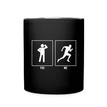 Toi - Moi - Running Man - Mug uni - noir - Devant
